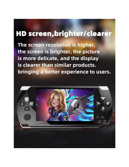 Consola de Videojuegos Retro HLF x6hd 2000 Juegos LCD Portátil