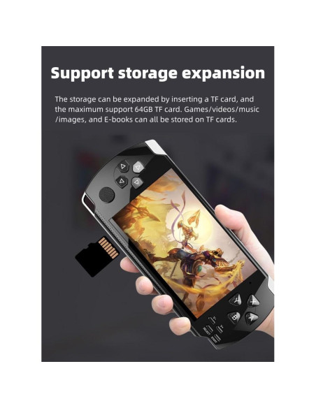 Consola de Videojuegos Retro HLF x6hd 2000 Juegos LCD Portátil