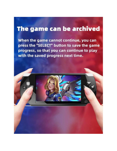 Consola de Videojuegos Retro HLF x6hd 2000 Juegos LCD Portátil