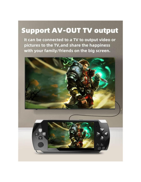 Consola de Videojuegos Retro HLF x6hd 2000 Juegos LCD Portátil