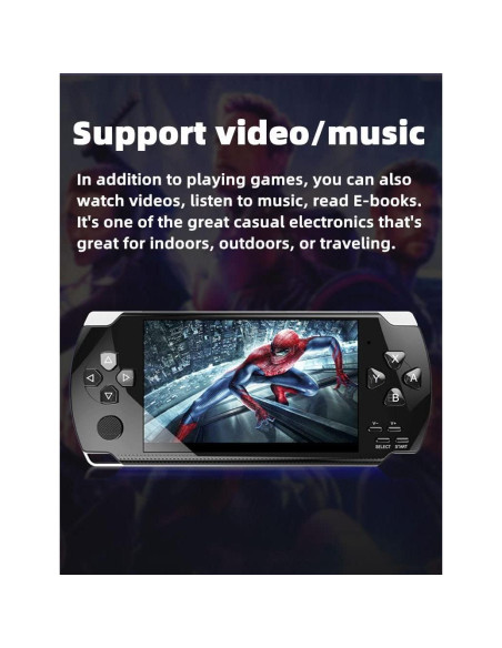 Consola de Videojuegos Retro HLF x6hd 2000 Juegos LCD Portátil