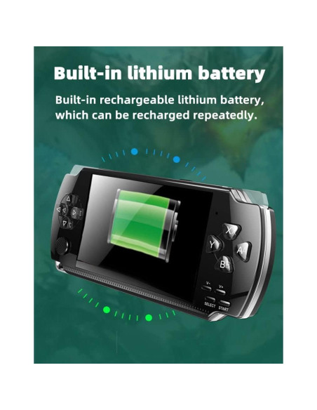 Consola de Videojuegos Retro HLF x6hd 2000 Juegos LCD Portátil