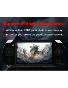 Consola de Videojuegos HLF X6 4.3" 8GB 2000 Juegos Retro 2