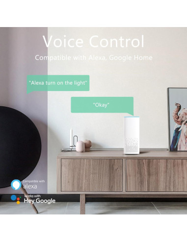 Bombilla Inteligente LED XFOX GU10 WiFi 300 Lúmenes RGB 4 Unidades