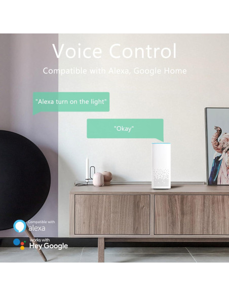 Bombilla Inteligente LED XFOX GU10 WiFi 300 Lúmenes RGB 4 Unidades