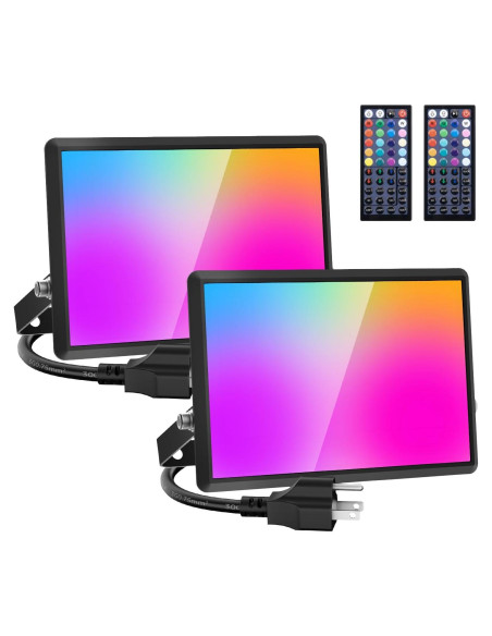 Luz de Inundación LED 30W Olafus RGB IP66 2 Paquete