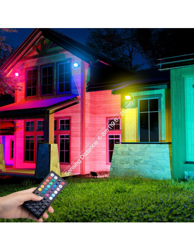 Luz de Inundación LED 30W Olafus RGB IP66 2 Paquete