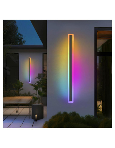 Luz de Pared Exterior RGB KAMLAM 101.6cm IP65 30W Regulable
