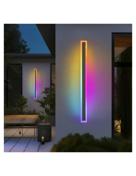 Luz de Pared Exterior RGB KAMLAM 101.6cm IP65 30W Regulable