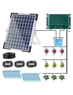 Kit de Riego Solar Automático Lewisia 10W para 50 Plantas