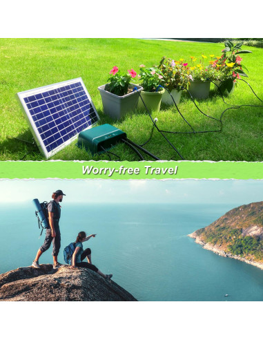 Kit de Riego Solar Automático Lewisia 10W para 50 Plantas