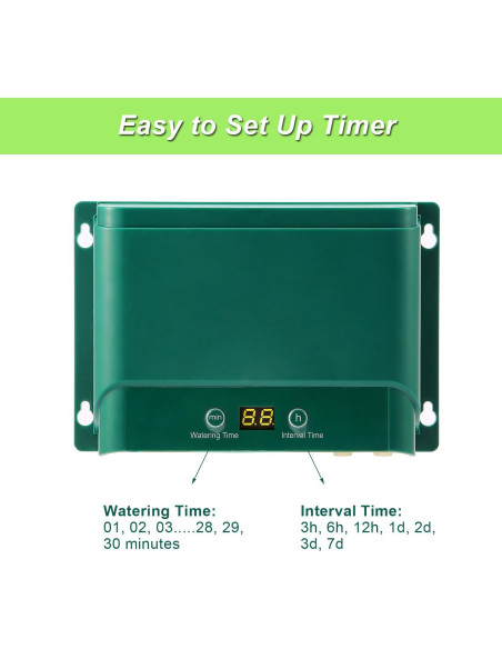 Kit de Riego Solar Automático Lewisia 10W para 50 Plantas