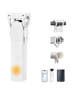 Abre Cortinas Automático Keego con Panel Solar y Control Remoto