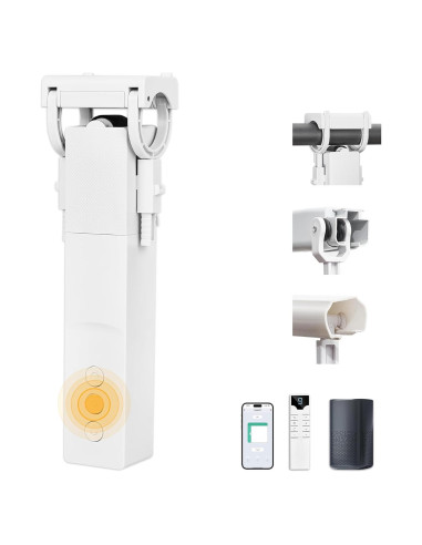 Abre Cortinas Automático Keego con Panel Solar y Control Remoto