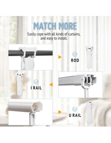 Abre Cortinas Automático Keego con Panel Solar y Control Remoto