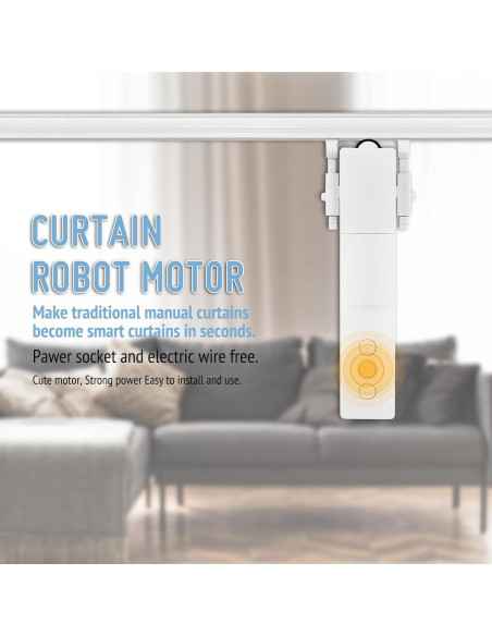 Abre Cortinas Automático Keego con Panel Solar y Control Remoto