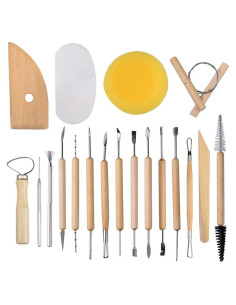 Juego de Herramientas de Cerámica 19 Piezas EuTengHao