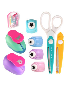 Juego de Manualidades Puncher DIY AMIITRY - 8 Piezas para Niños