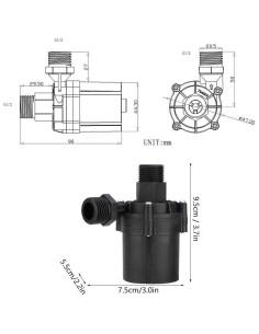 Bomba de Agua DC Sin Escobillas Fishlor 24V 12L/min 2