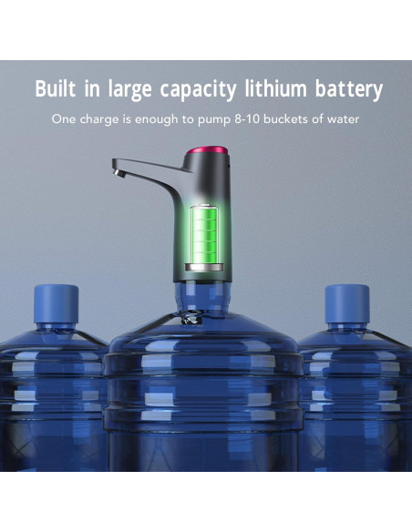 Bomba de Agua Eléctrica Pssopp, Dispensador Automático 1200mAh