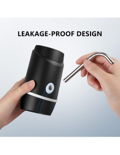 Bomba Dispensadora de Agua YYTONG 5 Galones Carga USB Negra 2