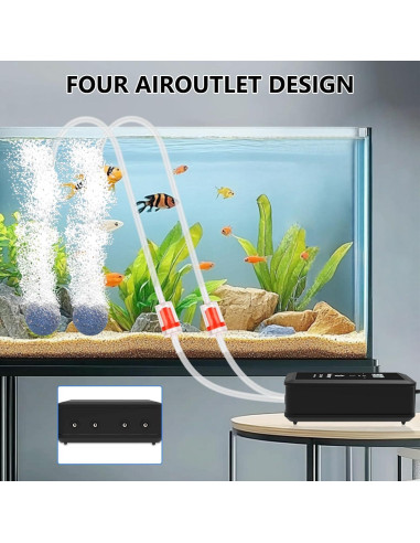 Bomba de Aire para Acuario Fishkeeper 12W 1214 LPH 113-2271L