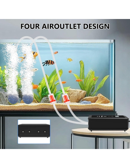 Bomba de Aire para Acuario Fishkeeper 12W 1214 LPH 113-2271L