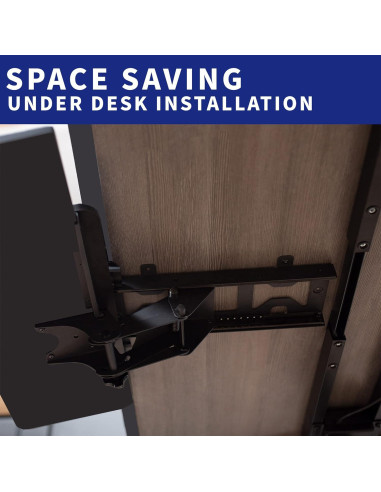 Bandeja de Teclado Ergonómica VIVO MOUNT-KB07B Negra 54cm