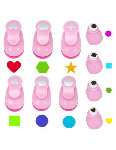 Perforadoras de papel manualidades Lorcornm 10 formas 1" y 0.3"