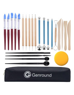 Herramientas de Esculpido de Arcilla Polimérica Genround 25 Piezas