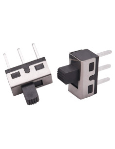 Interruptor Deslizante 1P2T 20 Pcs 5mm WOWOONE AC 250V 2A