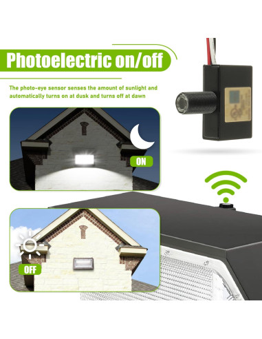 Sensor de Luz Fotocélula EPLZON 120V Control Automático IP65