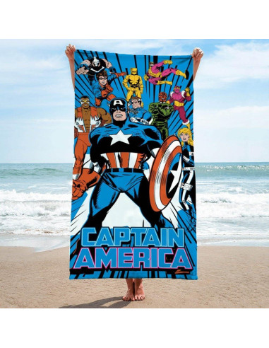 Toalla de Baño para Niños Jay Franco Capitán América 100% Algodón