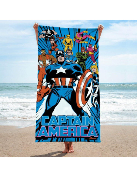 Toalla de Baño para Niños Jay Franco Capitán América 100% Algodón