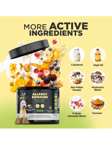 Golosinas para Alergia de Perro Googipet - Alivio Natural 330g