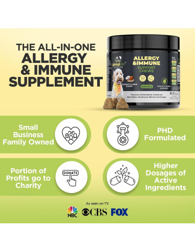 Golosinas para Alergia de Perro Googipet - Alivio Natural 330g