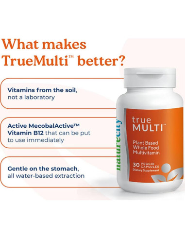 Multivitaminas Naturales TrueMulti NatureCity 30 Cápsulas