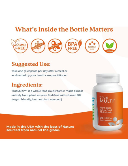 Multivitaminas Naturales TrueMulti NatureCity 30 Cápsulas