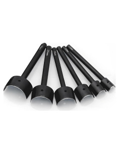 Juego de 6 Punzones Semicirculares Aulufft para Cuero