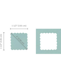 Troquel de Papel Bira Craft 3.81x3.81 cm Cuadrado 2