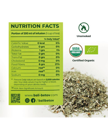 Té de Yerba Mate Orgánico BALIBETOV 1 kg Corte Tradicional
