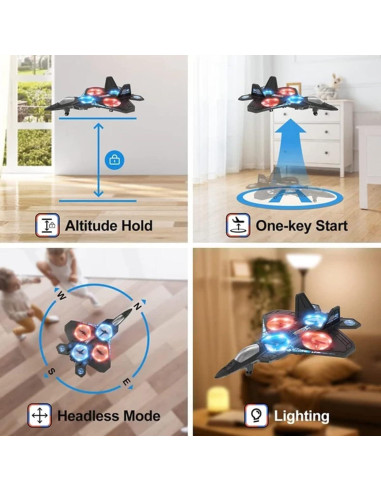 Avión RC V17 Jet de Combate 2.4GHz con 2 Baterías