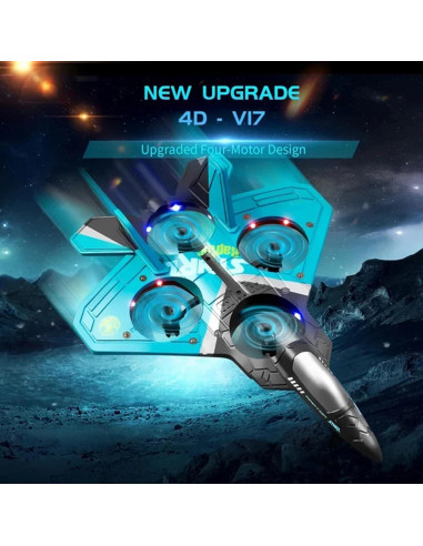 Avión RC V17 Jet de Combate 2.4GHz con 2 Baterías