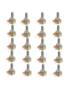 20 Potenciómetros WH148 B1K HiLetgo 1K Ohm 15mm Eje