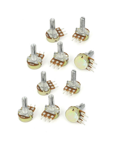 20 Potenciómetros WH148 B1K HiLetgo 1K Ohm 15mm Eje