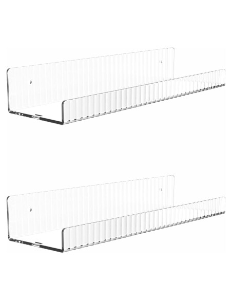 Estantes de Acrílico Cq 2PCS Flotantes 15x10.67cm para Pared
