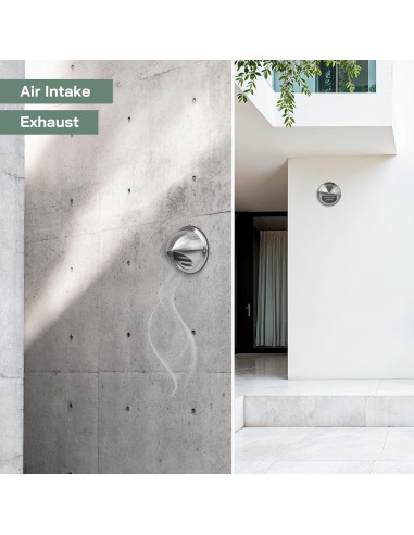 Cubierta de Ventilación Redonda Acero Inoxidable 10 cm - HVAC