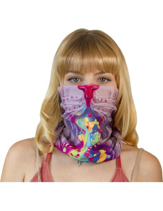 Mascarilla Facial Bandana Buff Plur Vision Gato de Caramelo 2