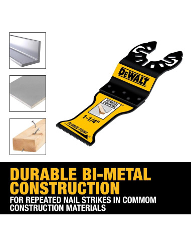 Hoja Oscilante PlungePoint DEWALT 1.25" Propósito General Paquete 10