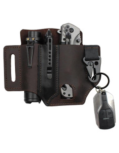 Funda de Cuero Genuino PAHVRION para Multiherramienta EDC